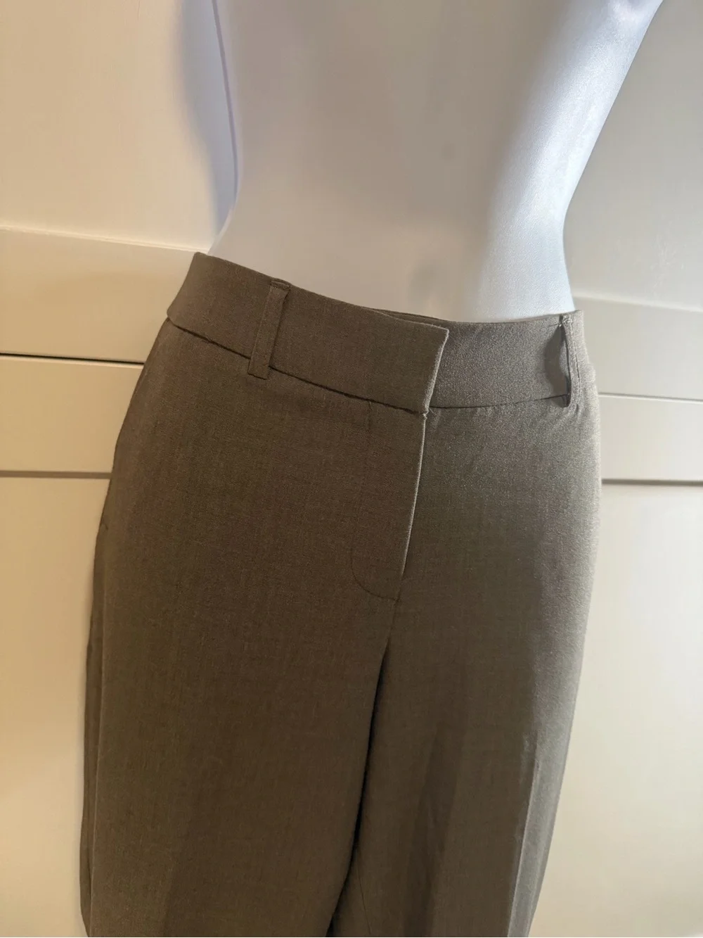 Tahari Olive Green Tailored Dress Pants - Picture 5 of 10